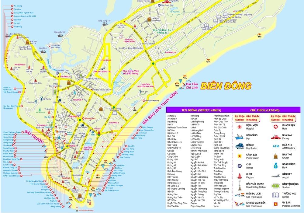 Žemėlapis ho chi minh city uostas