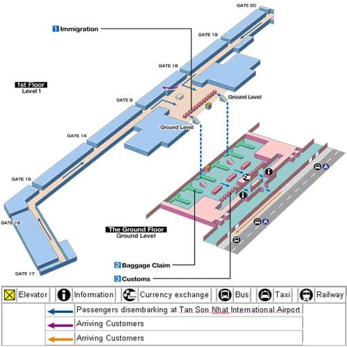 saigon uostas map