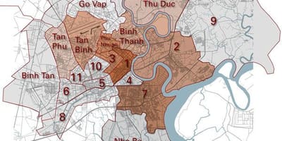 Rajono žemėlapis saigon