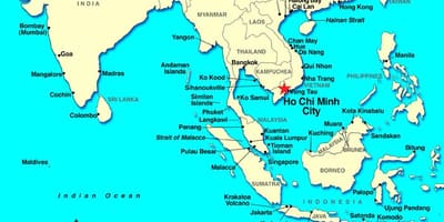 Saigon pasaulio žemėlapis