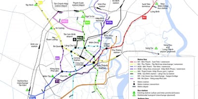 Ho chi minh city metro žemėlapis