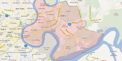 Žemėlapis rajonų ho chi minh